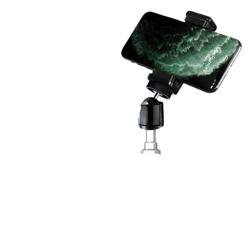 Dual Phone Outdoor Streamer Stand with Fill Light & Multi-Camera Floor Tripod