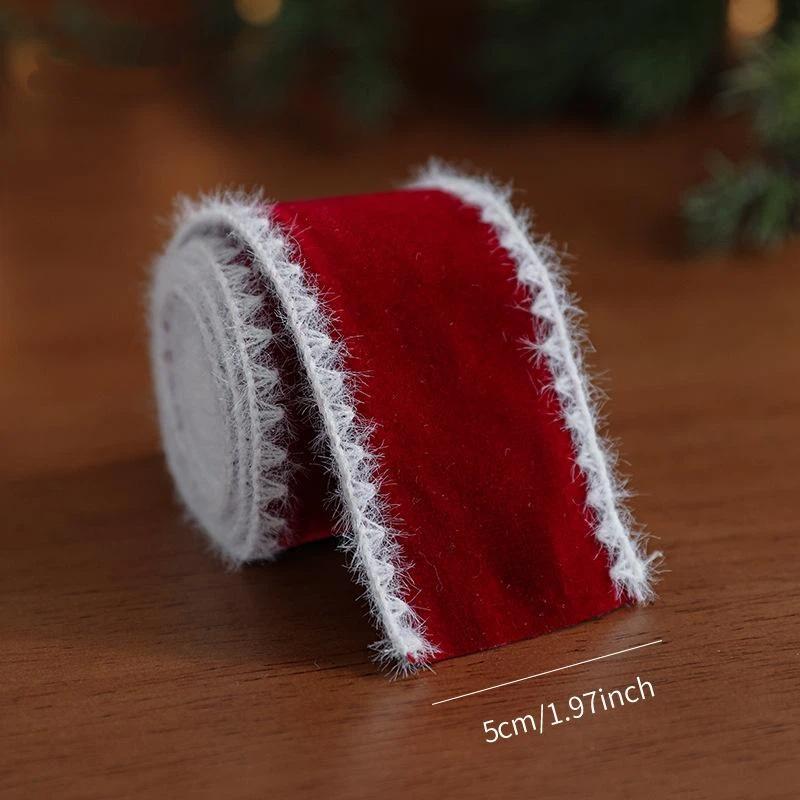 2M Christmas Ribbon Red Pink Series Ribbons For Xmas Decoration Diy Craft Supplies Gift Decoration Box Packaging Ribbon