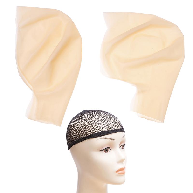 Light Shade Bald Cap Funny Latex Skin Fake Bald Head Unisex Fancy Film Party Dress Skinhead Wig Cap Latex Mask Hat Beauty