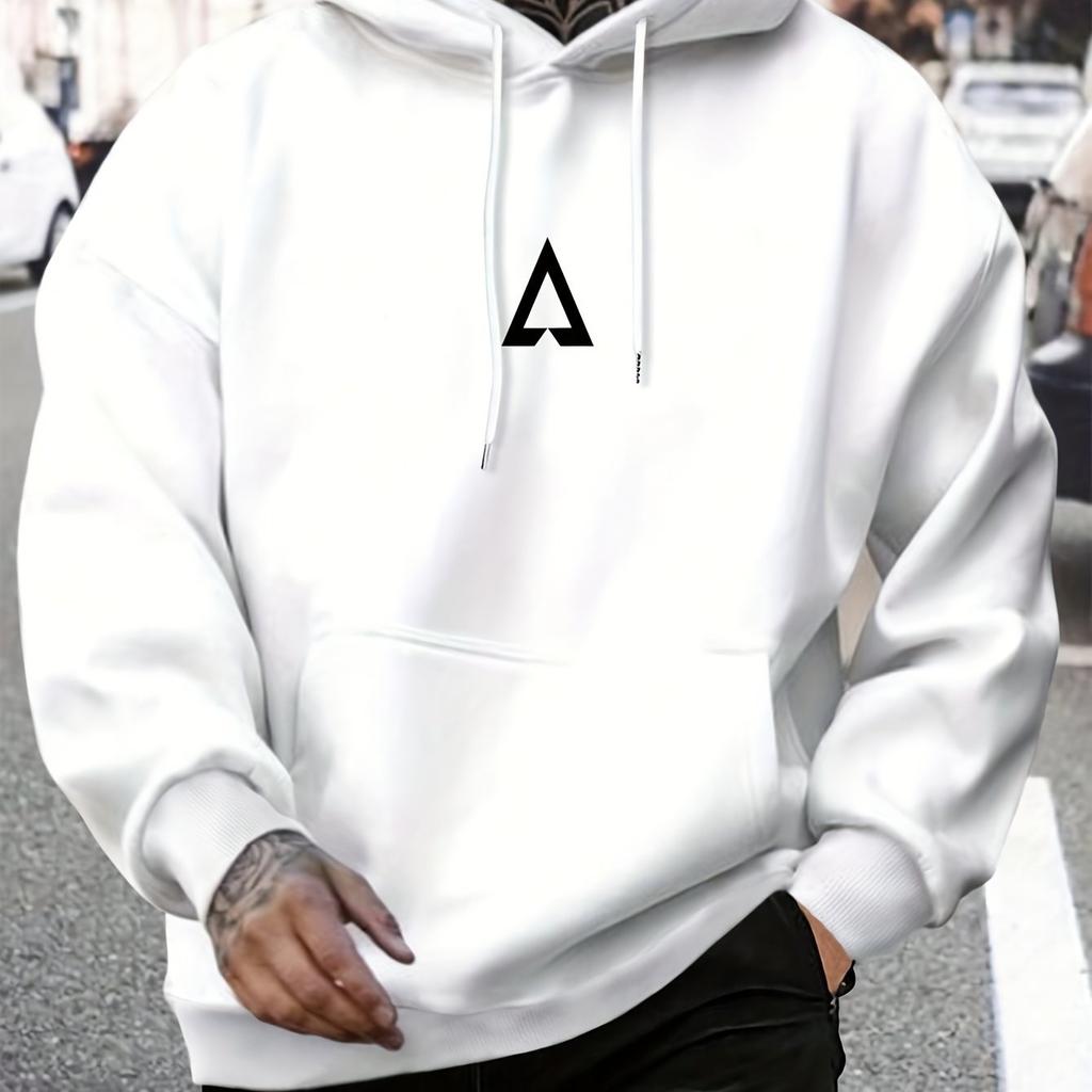 Men's Autumn and Winter Fashionable Casual Loose New York City Graphic Printed Long Sleeved Round Neck Sweatshirt