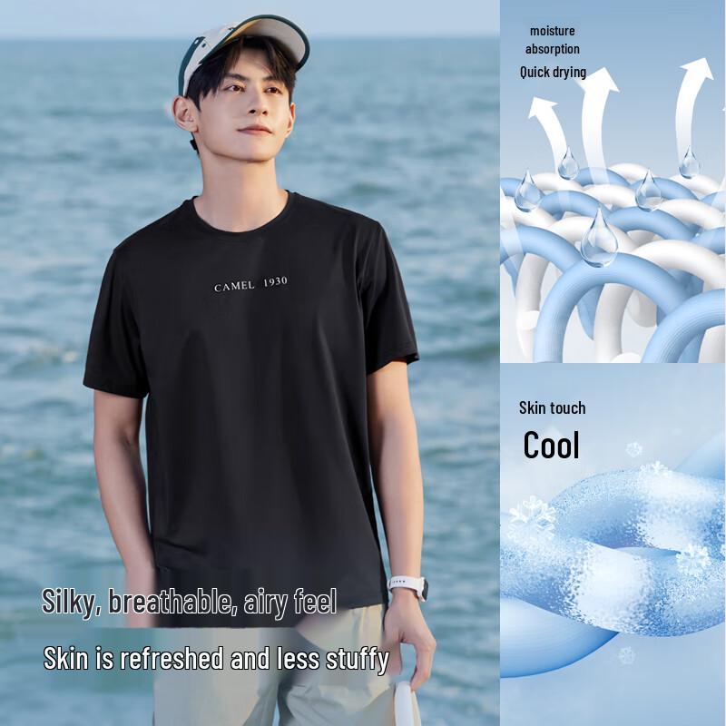 Camel Men s Breathable Stretch Round Neck T-Shirt M 3530₽