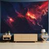 Psychedelic Red Nebula Tapestry Wall Hanging Abstract Art Mystical Hippie Tapiz Universe Dorm Home Decor