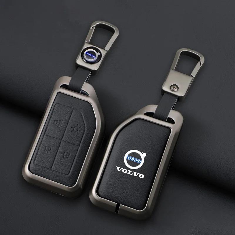 Car Key Fob Cover Zinc Alloy For Volvo XC40 XC60 XC90 S60 S90 V50 V70 V60 Full Protection Anti-Scratch Auto Key Case Accessories