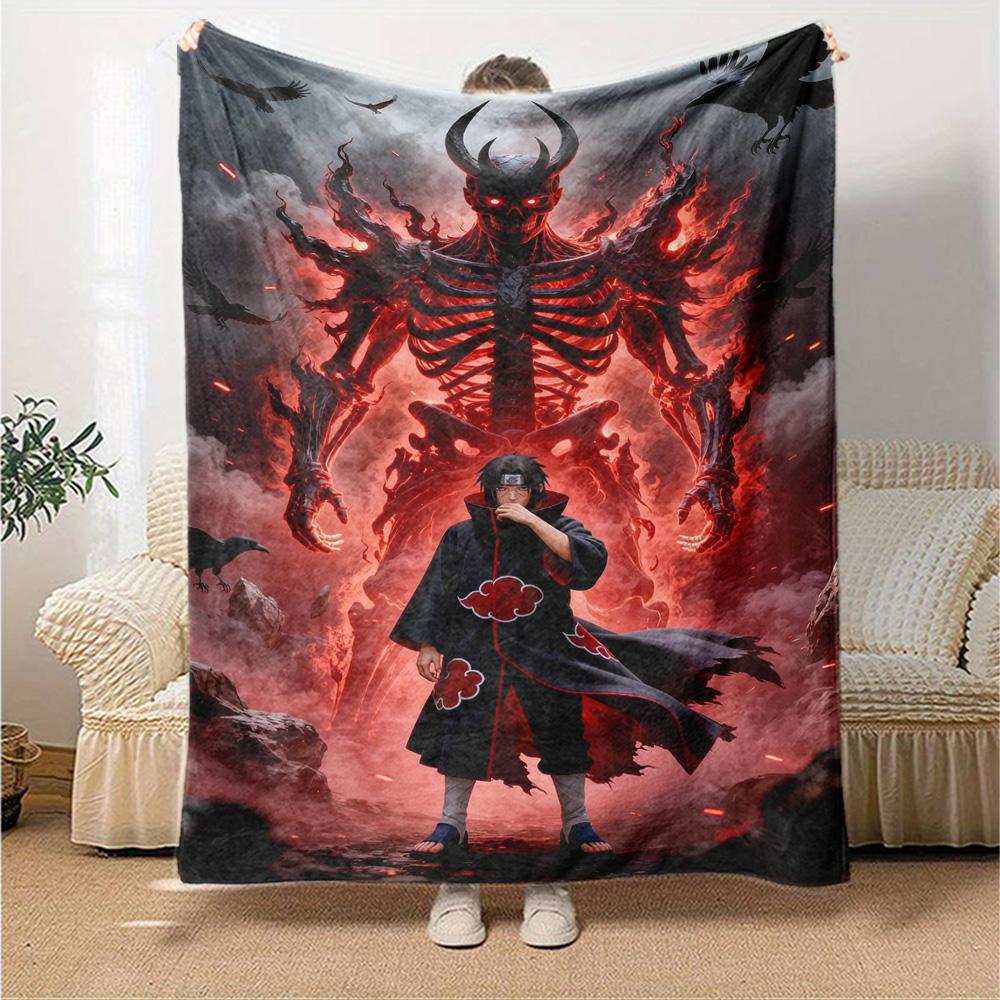 Naruto Blanket Comfortable Great for Sofa Bed Livingroom Four Seasons Universal Modern Gifts For Family Or Friends