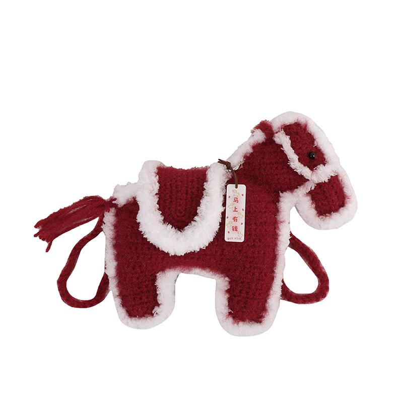 

New Cute Cartoon Horse Shoulder Bag Women s Animal Shape Personality Crossbody Bag Fashionable Female Satchel Handbag