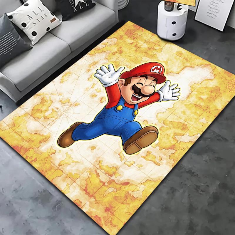 Super Mario Carpet Rug For Living Room Bedroom Home Sofa Decoration Kids Play Nonslip Floor Mat
