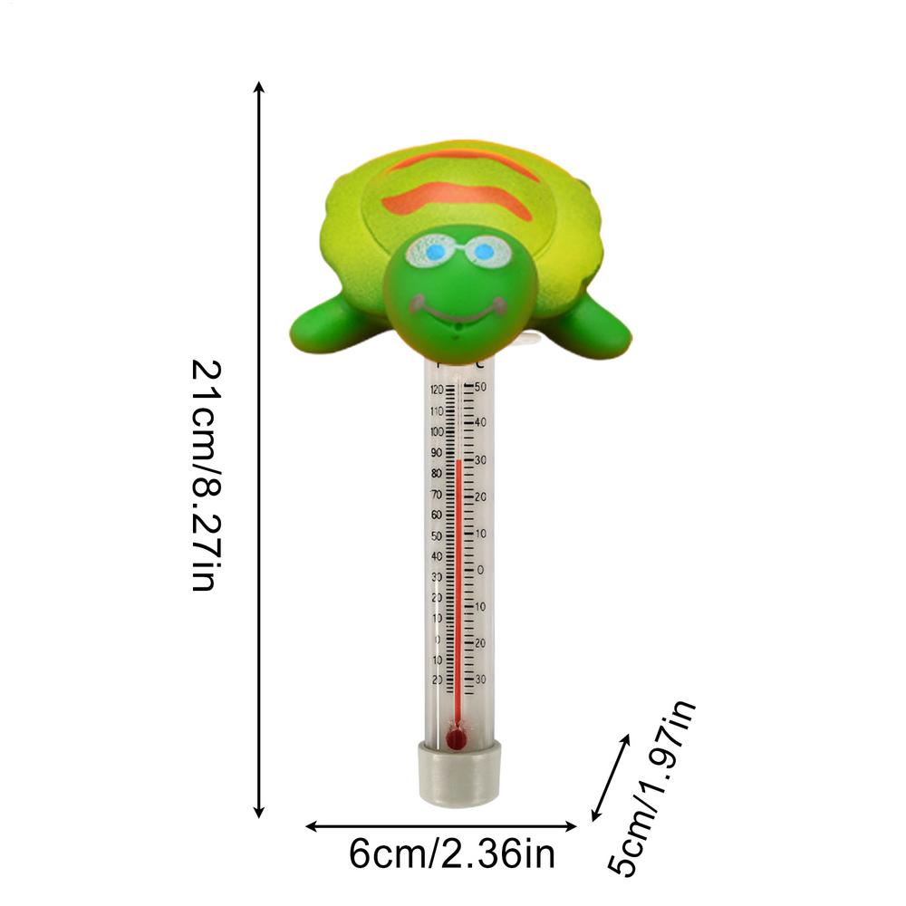 Cartoon Pattern Floating Thermometer Accurate Portable Pool Water Temperature Meter Shatter Resistant For Swimming Pool Aquarium