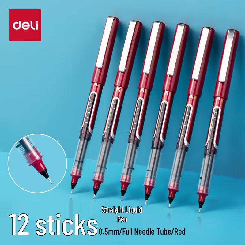 Deli S657 0.5mm Needle Tip Direct Liquid Gel Pen