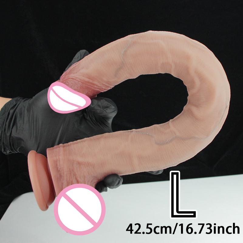 42,5 cm lange Dildos Realistischer Dildo Silikon Großer Penis Weiche Anal Sex Spielzeuge Saugnapf Großer Schwanz Für Frauen Männer Erwachsene Masturbatoren