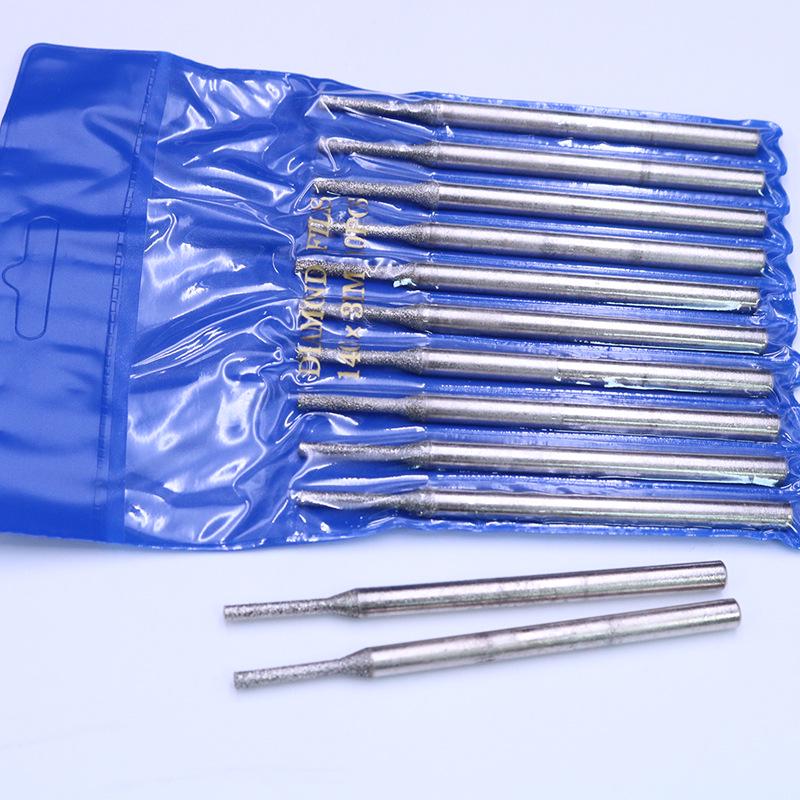 Fine Grit Diamond Grinding Head for Electric Drills - Ideal for Jade Polishing and Alloy Grinding