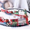Kersttrein Elektrisch Speelgoed Kerstboom Decoratie Treinbaan Frame Treinwagon met Geluid&Licht Railwagen Kerstcadeaus