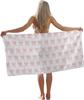 Pink Bow Beach Towels,Pink Bowknot Ribbon Bows Pool Towels,Girly Trendy Bowknot Sand Towel Large Bath Towel Gifts for Teen Girls