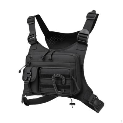 Sacoche de poitrine Sac à dos multifonctionnel Sac avant pour pêche en plein air Pique-nique