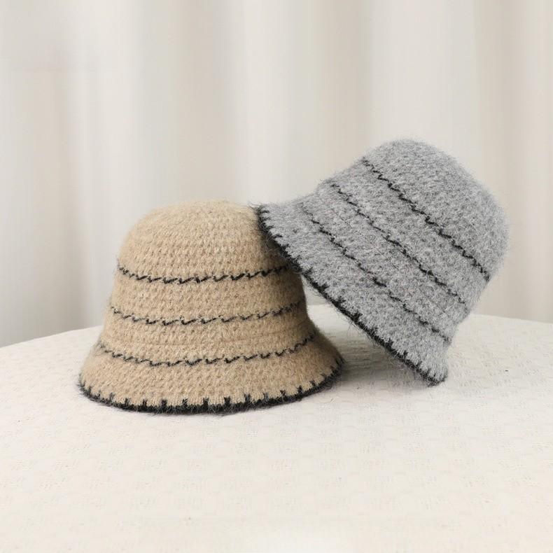 Gestrickter Fischerhut Mit Ohrenschützern Für Winter Herbst Freizeitkleidung