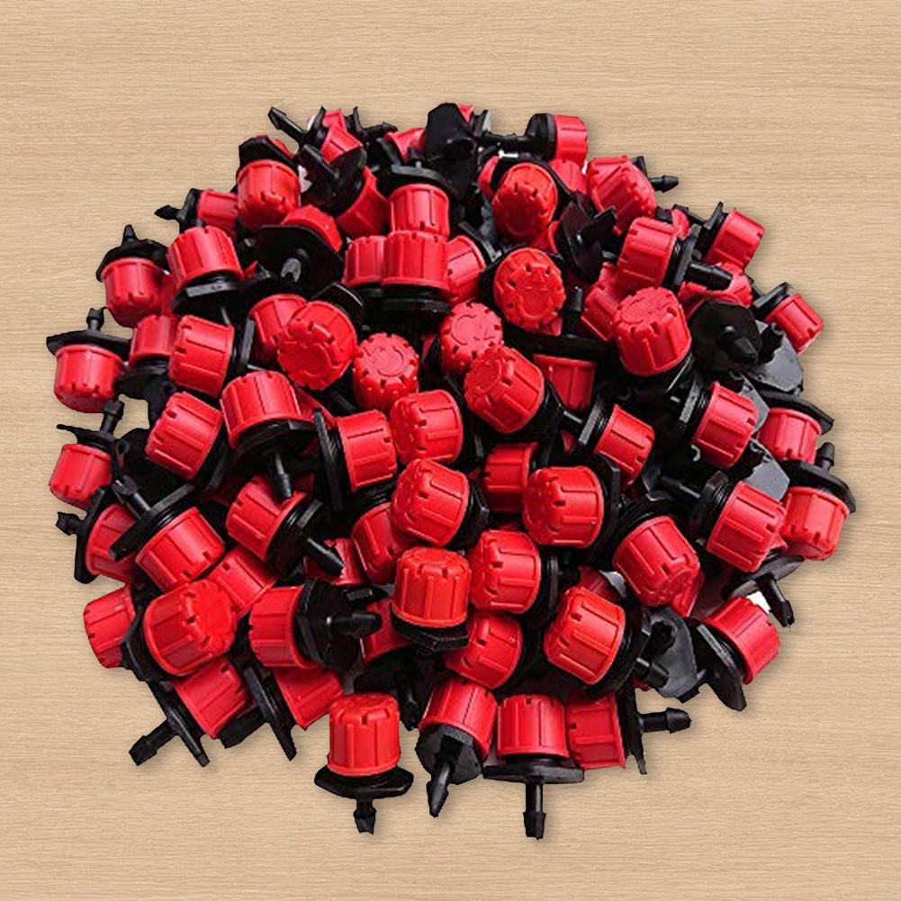 500Pcs 1/4 Inch Adjustable Drip Irrigation Drippers Rotating Sprinklers for Efficient Garden Watering Solutions