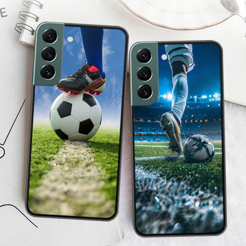 Football Field Phone Case For Samsung Galaxy S22 S25 Ultra S21 S10 Plus S26 Edge S20 S23 S24 FE Cover Silicone Soft TPU Clea