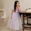 Girls' Puff Sleeve Mesh Princess Dress – Fashionable Summer Style