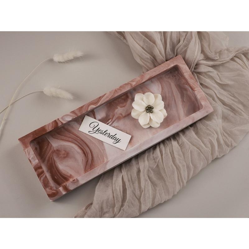 Silicone Tray Molds for Resin DIY Rectangle Mold for Epoxy Casting Jewelry Holder Dish Mold Decorative Candle Tray Mold