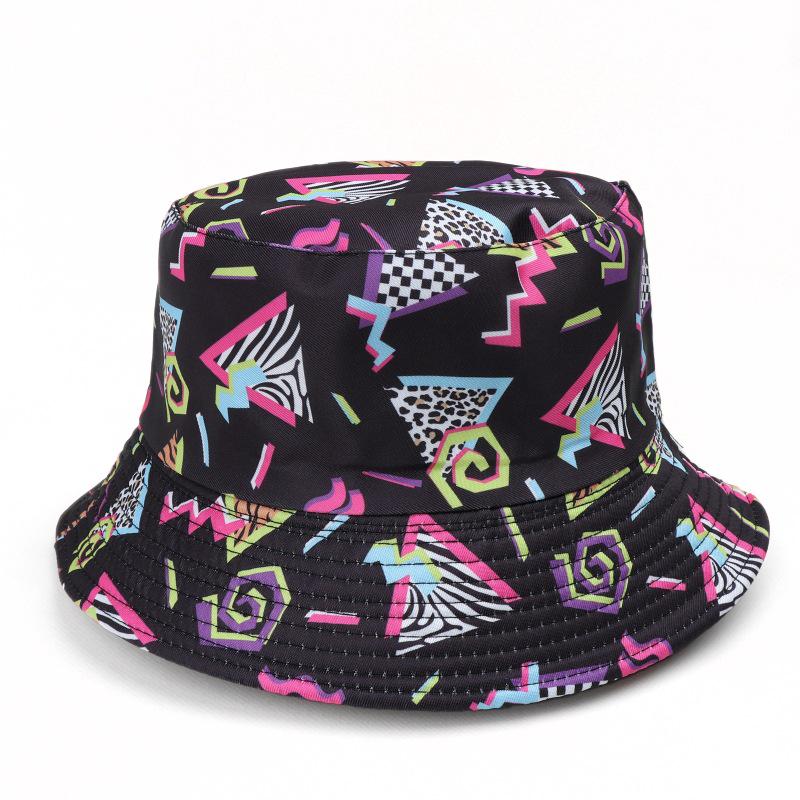 American Skull Reversible Bucket Hat: Hip Hop Street Dance Halloween Sun Protection Hat