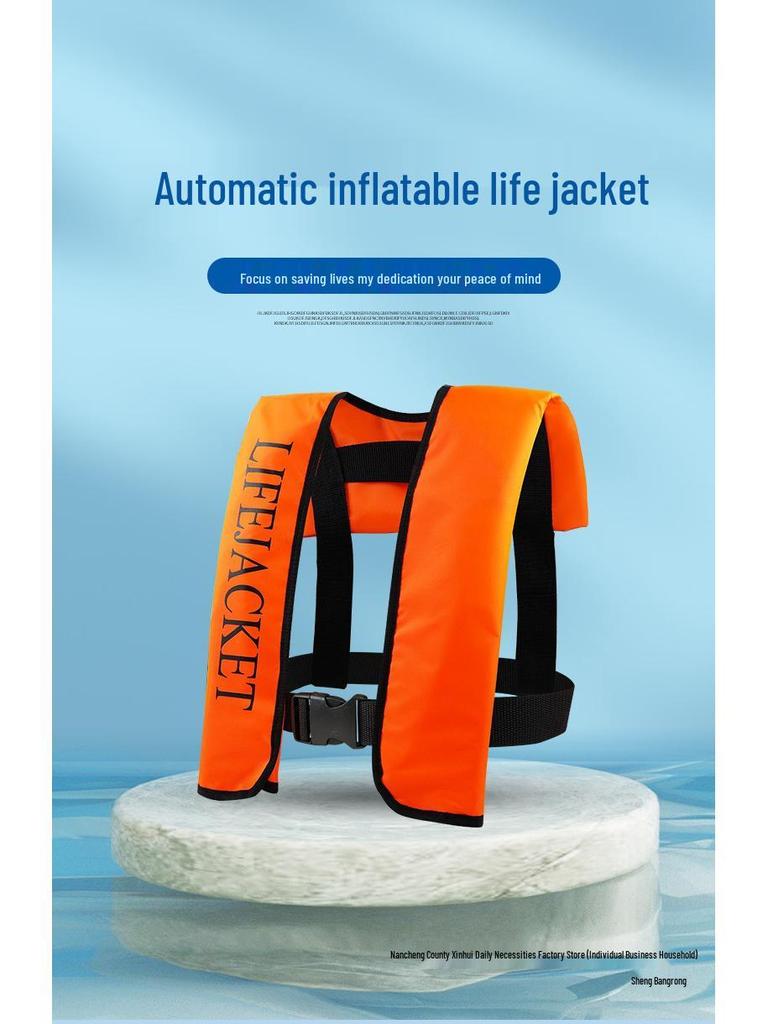 Compact Inflatable Life Jacket for Adults - Professional Marine Buoyancy Vest for Fishing and Summer Water Activities