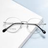 Neue superleichte runde Titan-Lesebrille Bunte Metallfassung Alterssichtigkeit Brille Herren Damen Optik Rezeptbrille