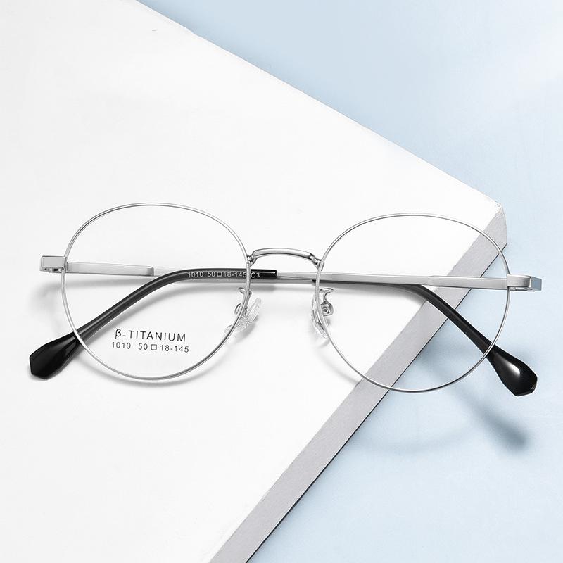 Neue superleichte runde Titan-Lesebrille Bunte Metallfassung Alterssichtigkeit Brille Herren Damen Optik Rezeptbrille