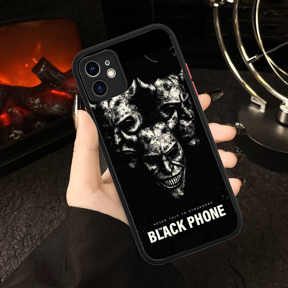 Horror Movie The B-Black P-Phone Phone Cases For IPhone 16 15 14 Plus 13 12 11 Pro Max Matte Oft Bumper Phone Cover