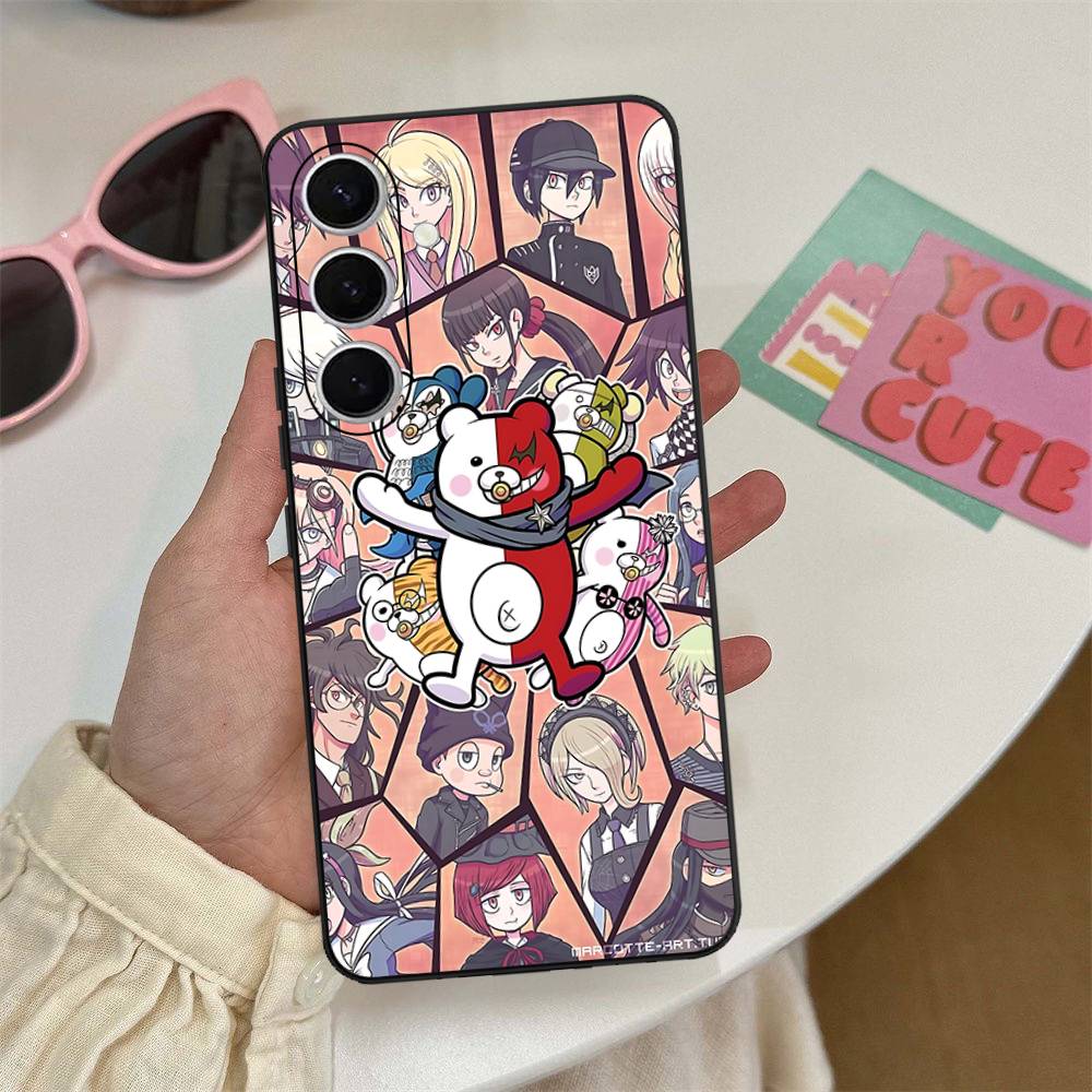 

Anime Game D_DanganRonpaS Phone Case For Samsung S 24 Fe 25 Ultra Plus 20 Lite 21 30 22 23 24 22 Ultra 5G Fundas Samsung S21