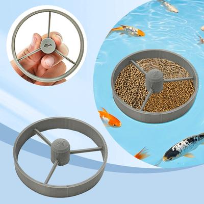 Wiederverwendbarer Fischteichfutterautomat für schwimmende Wassertiere in Teichen