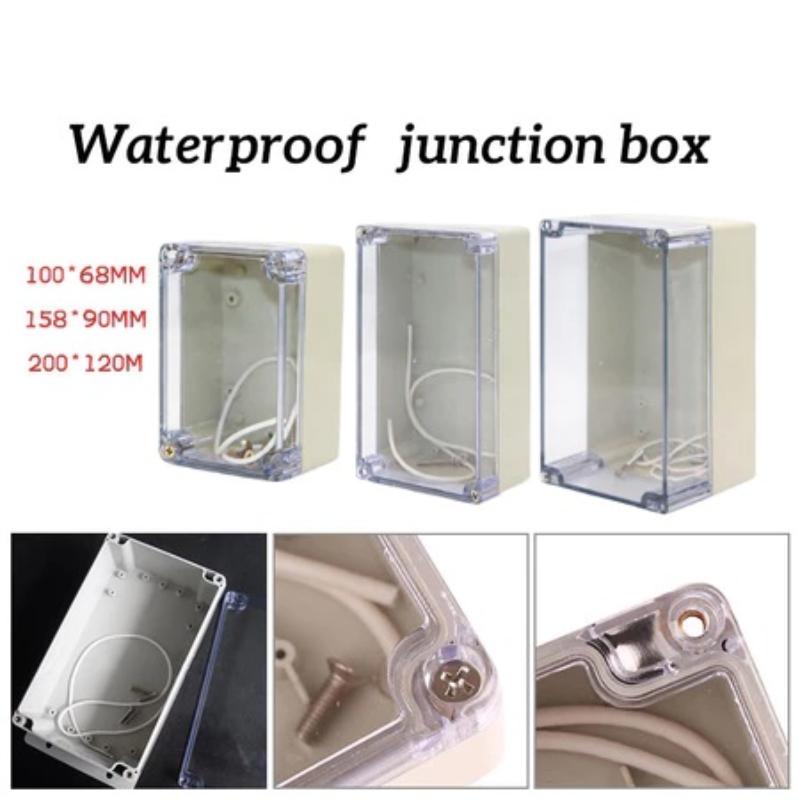 Waterproof Electrical Circuit Enclosure Box Ip65 Abs Electronic Project Wire Junction Box Transparent Waterproof Outdoor Plastic