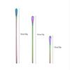 3 Size Rainbow Stainless Steel Coffee Beverage Stirrer Stir Cocktail Drink Swizzle Stick Fruit Juice Milk Stirring Stick Spoon