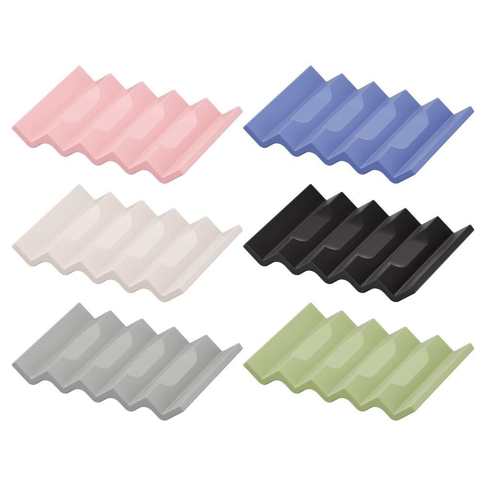 Quick Dry Silicone Soap Dish Wave Drainage Soap Rack Premium Soft Soap Pad Bathroom Sink