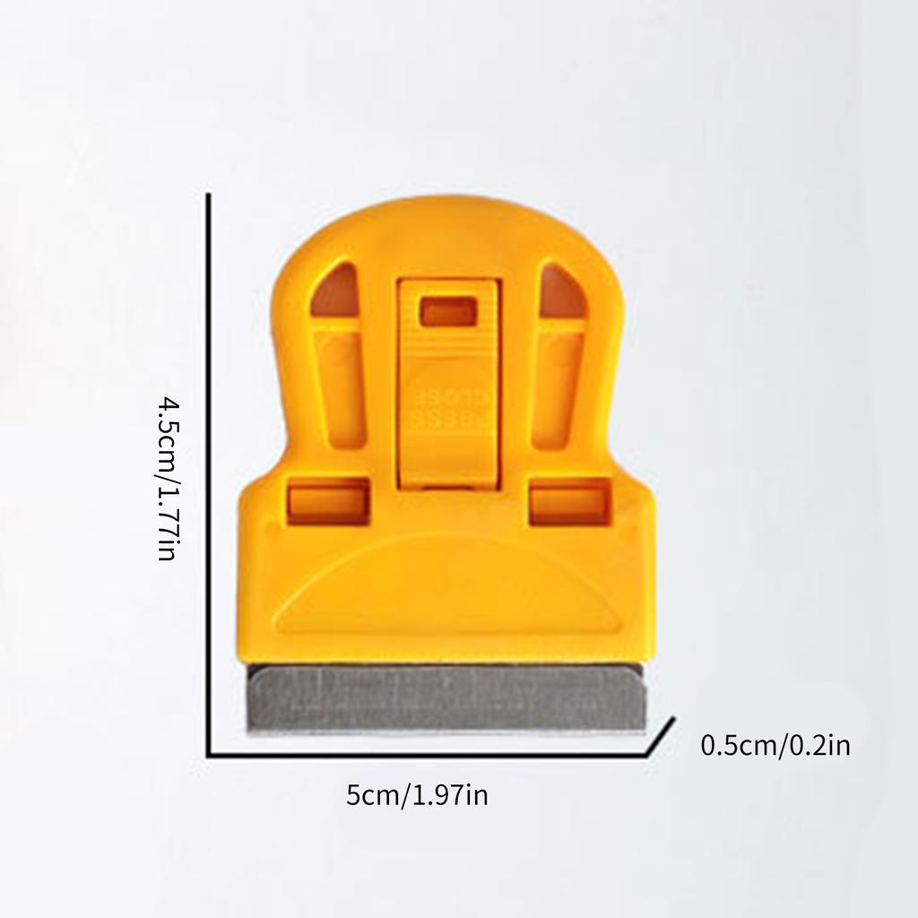 Professional Nail Scraper Tool with Plastic Handle and Stainless Steel Blade for Efficient Adhesive Removal On Glass