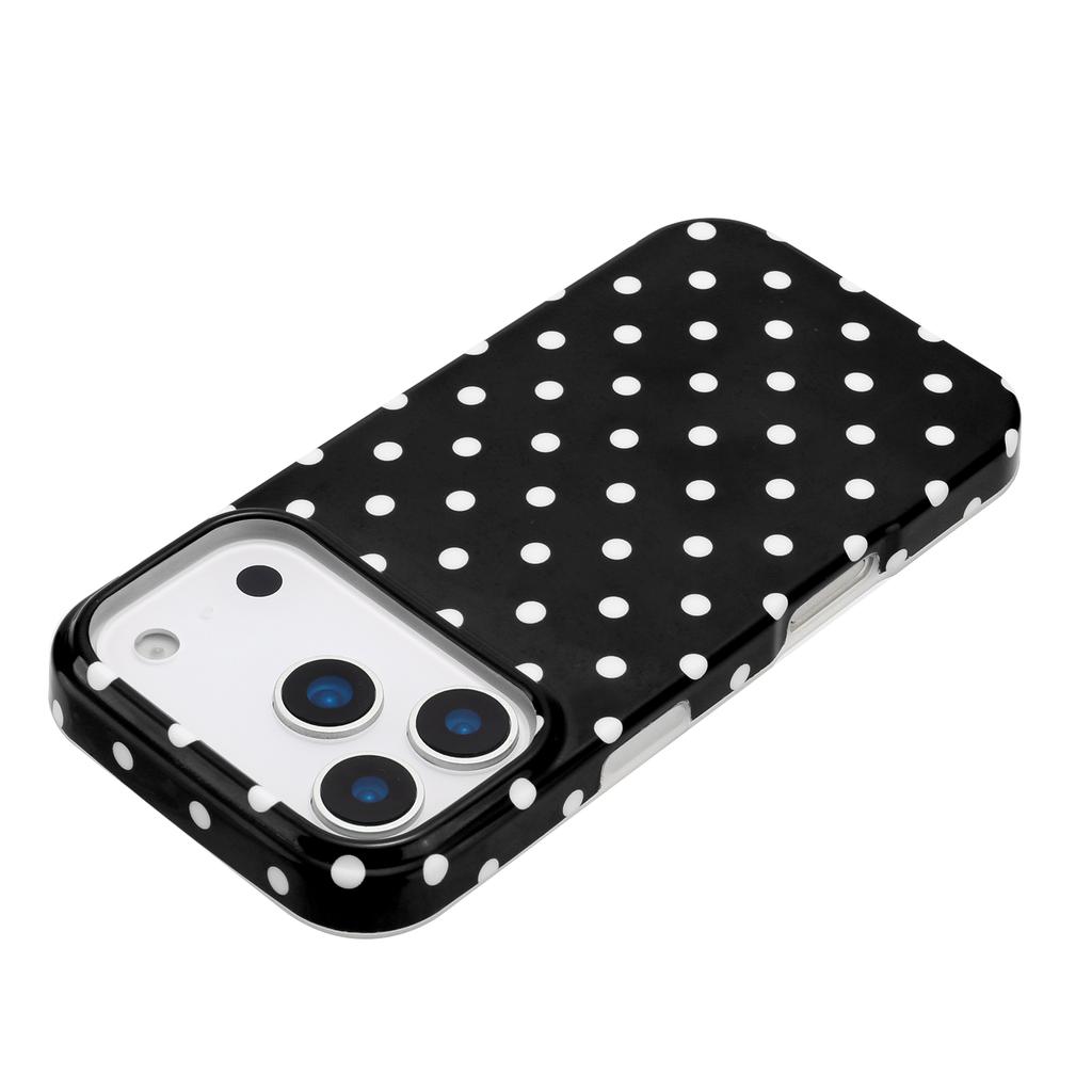 Coque pour iPhone 17 Pro Max Design à Pois Housse Arrière de Téléphone en TPU IMD