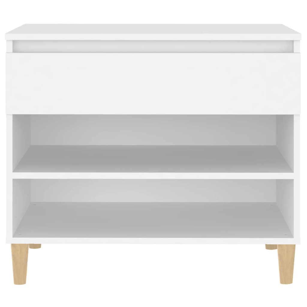 Shoe Rack White 70 x 36 x 60 cm Engineered Wood