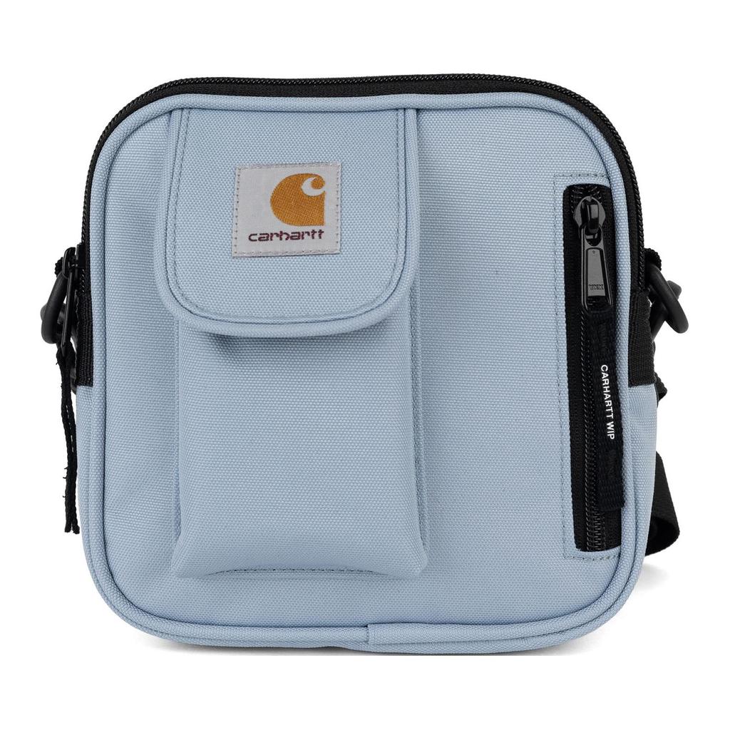 New Carhartt WIP Essentials Recycled Polyester With Polyurethane Crossbody Bag, Shoulder Bag Trumpets Unisex Sky Blue I031470-0W9-XX