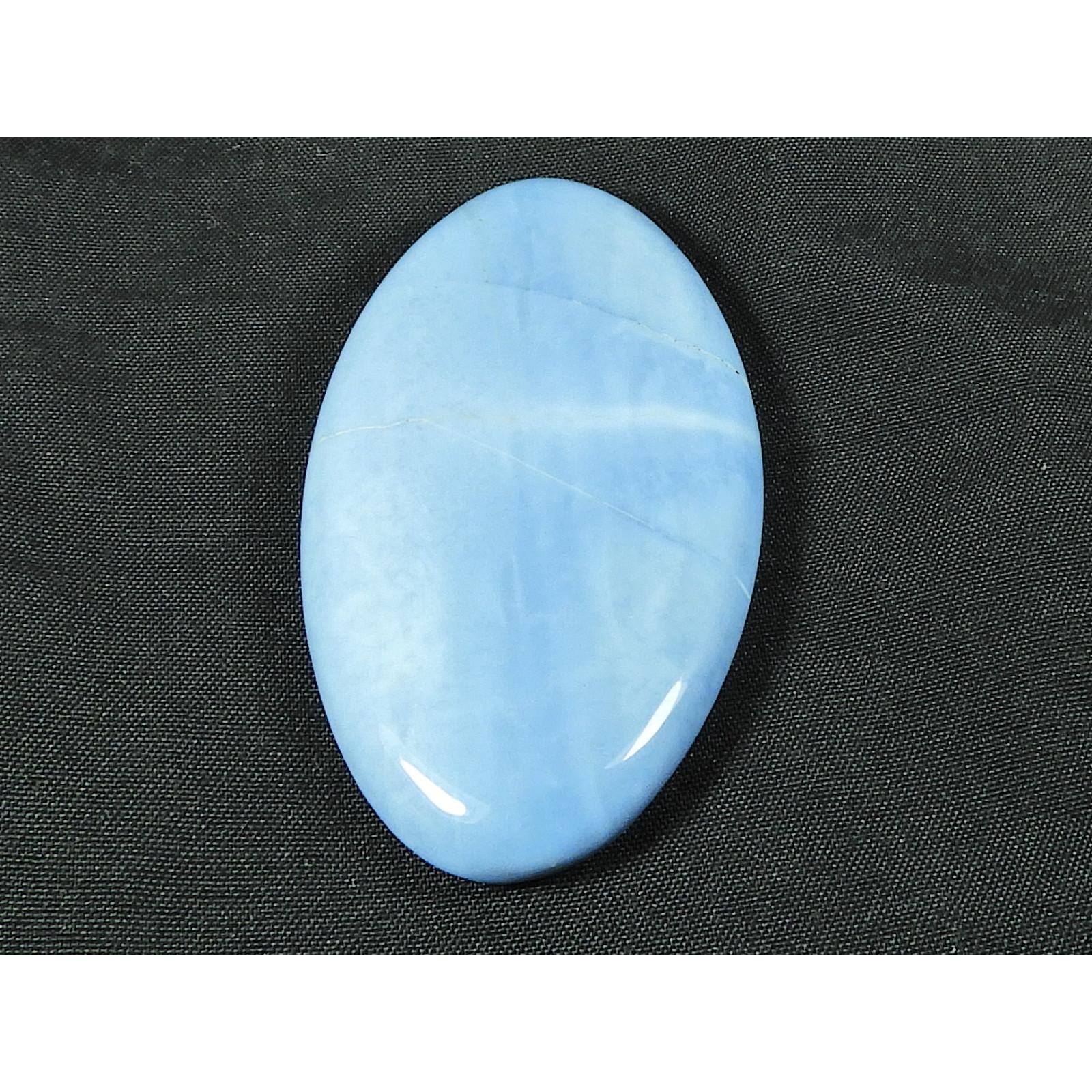 

27X50X06 MM Natural Blue Opal Oval Shape Cabochon Loose Gemstone 72Cts. SK-4798