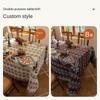 Table Cloth Rectangle Table, Heavy Duty Cotton Linen Tablecloths Farmhouse Tablecloth, Soft and Wrinkle Free Table Cover with Tassels
