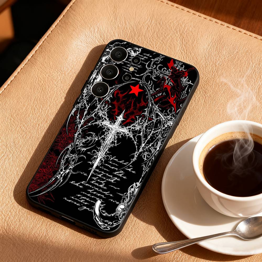 

Gothic Coquette Cyber Sigilism Phone Case For Samsung S26,S25,S24,S21,S22,S23,S30,Ultra,S20,FE,Lite,10,9,Black Cover Samsung S30plus5G