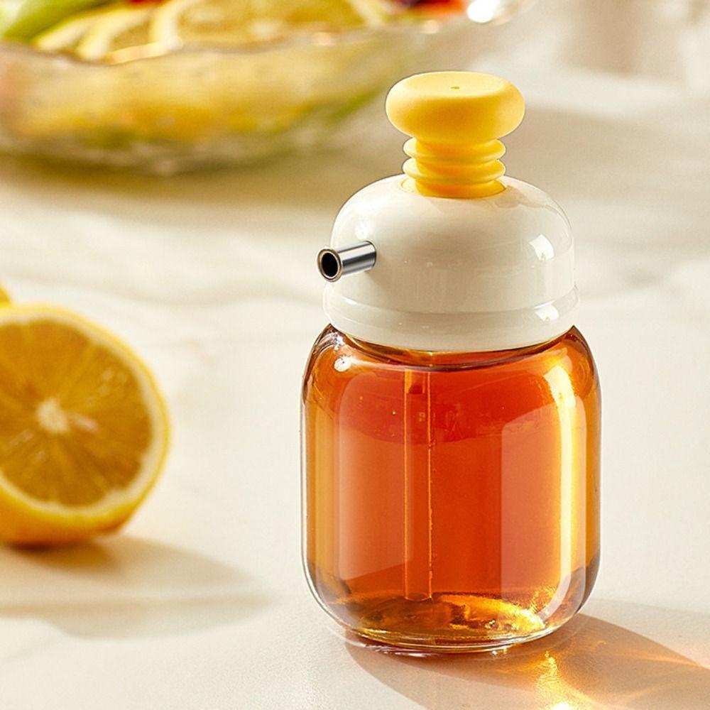 Controllable Oil Output Press Type Glass Oil Bottle Refillable Olive Oil Jar Oil Dispenser  Vinegar