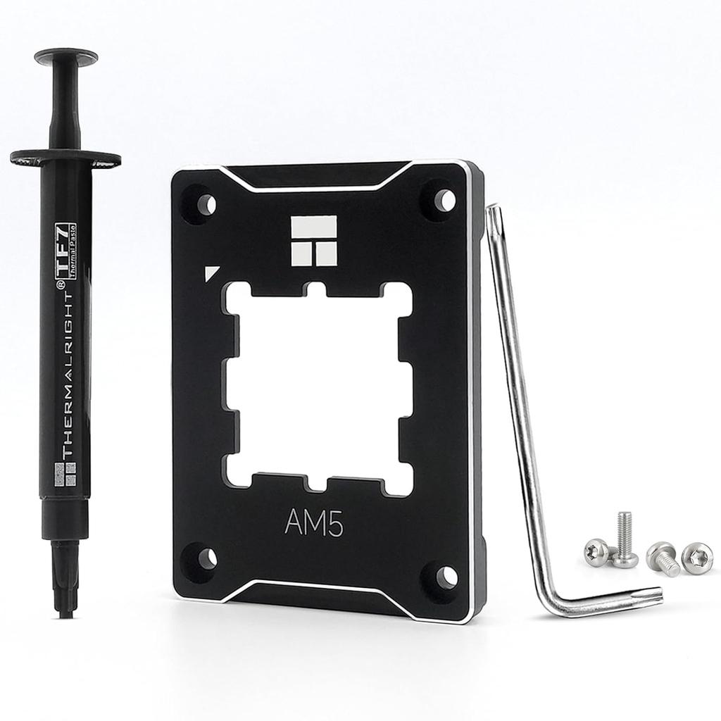 AM5 Contact Frame for Secure AM5 CPU Anti-Bending Buckle Kit, AM5 CPU Bracket Is Good To Correct The CPU Bending (Black)