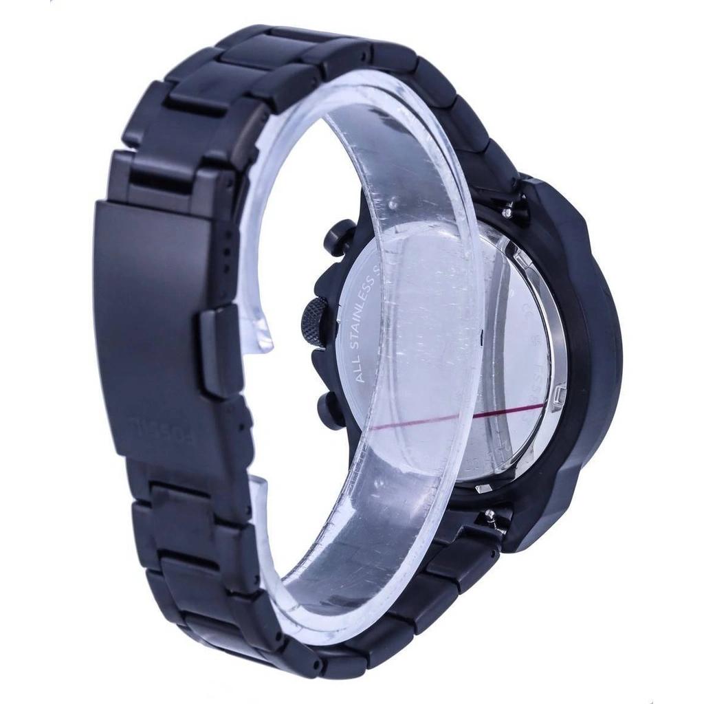 Refurbished Fossil Bronson Chronograph Stainless Steel Black Dial Quartz FS5853 Men's Watch