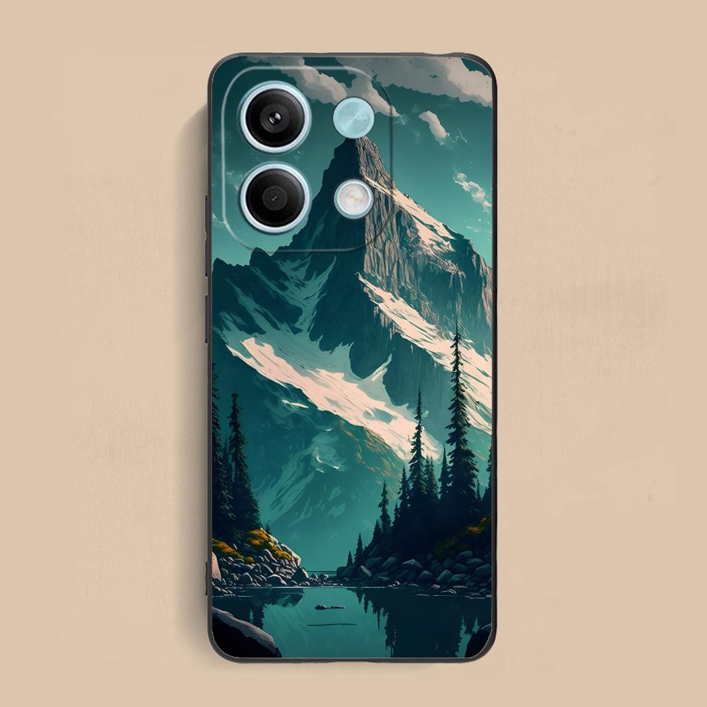 Mountain Forest Mobile Phone Case for Xiaomi Redmi 15 14 13 12 A5 3 2 1 C Plus 4G 5G Colorful Printing Cover Luxury Cover Pretty