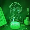 Anime Waifu Mai Sakurajima Led Night Light For Bedroom Decor Mai Light Gift For Friend Sakurajima Bunny Girl Led Lamp Anime Gift