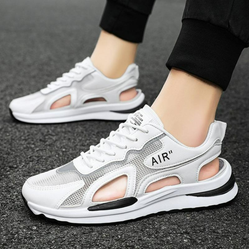 Sandals for Men Summer Fashion Mesh Breathable Shoes Casual Male 2024 Outdoor Non Slip Beach Shoes Men Slippers Sandalias Planas