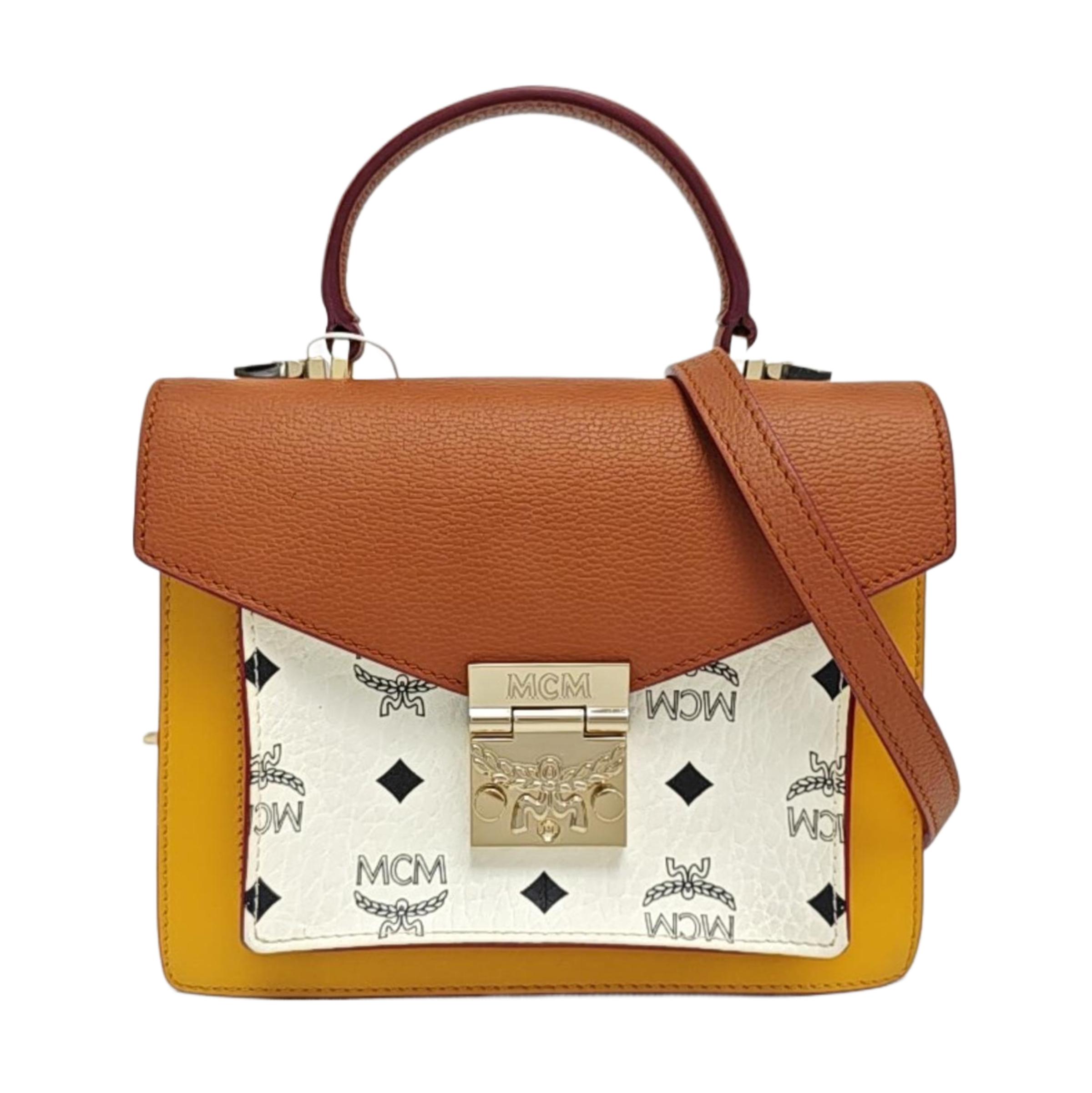 [Pre-Owned] Millie Visetos Classic Logo Leather Shoulder Crossbody Handbag - Very Good #SNZQCW ONE SIZE