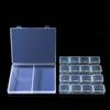 4 Rows Of 16-Grid Boxes, Desktop Transparent Finishing Box, Nail Art Jewelry Anti-Oxidation Plastic Sealing Box, Separate Packaging Box