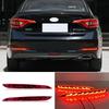 Car LED Rear Bumper Reflector Light for Hyundai Sonata 9th 2015 2016 2017 Stop Brake Tail Light Fog Lamp with Turn Signal