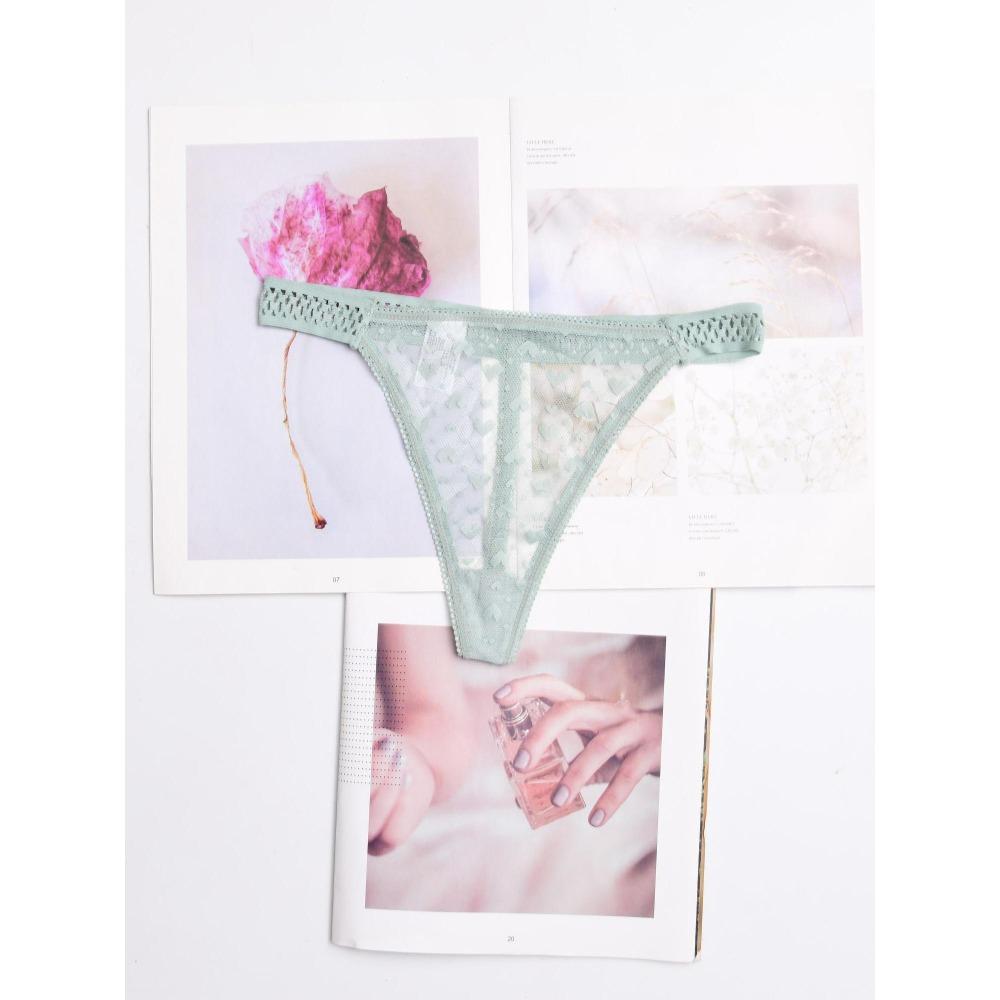 1/7color Women's Sexy Lingerie Thongs G-String Lace Leaves Underwear T-back Panties 1pcs LE2154