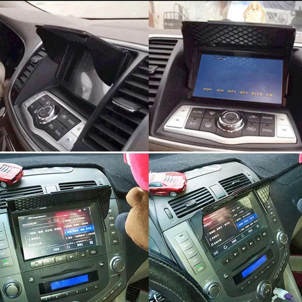 Retractable Car Navigator Sunshade Visor Display Screen Protector Cover  GPS Navigator Screen